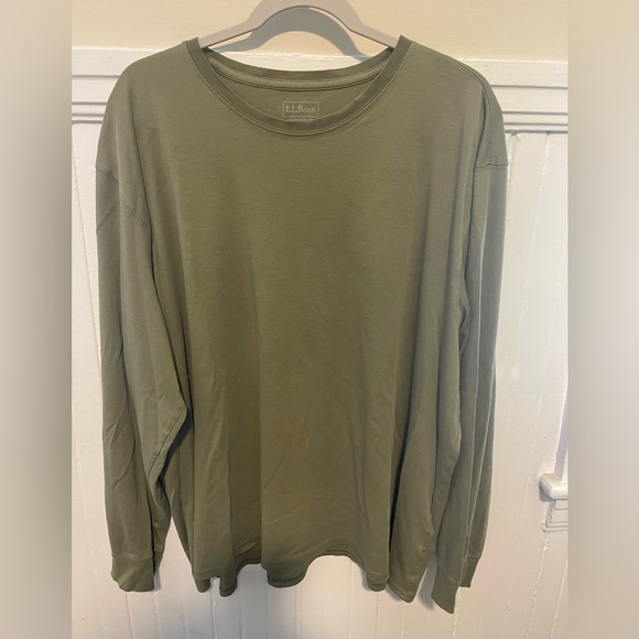 L.L. Bean Other - LL Bean, soft olive green long sleeve shirt, like new, size XXL-reg